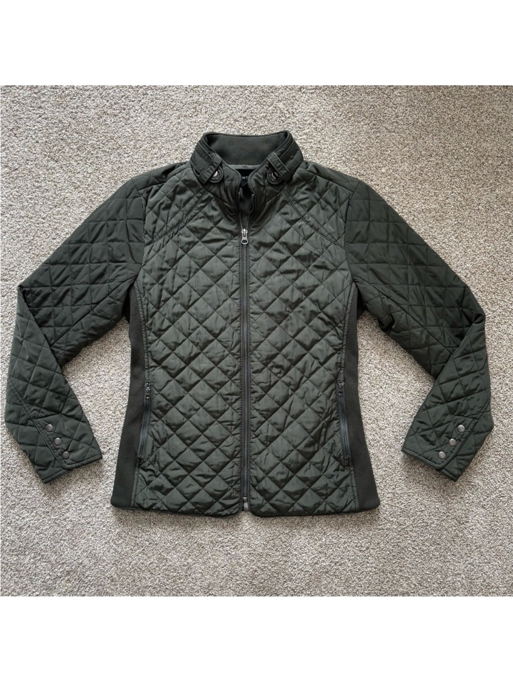 41 Hawthorn quilted green jacket size xs stitch fix